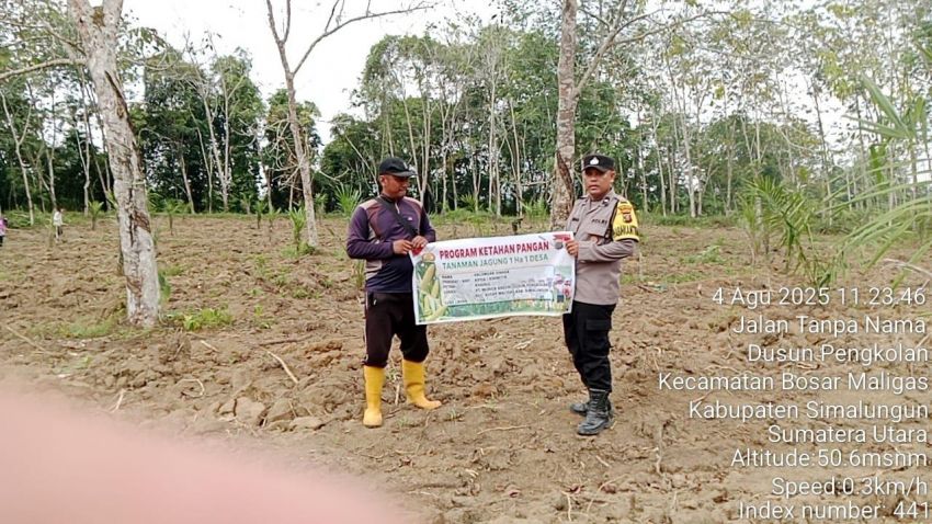Polsek Bosar Maligas Intensifkan Pengawasan Ketahanan Pangan