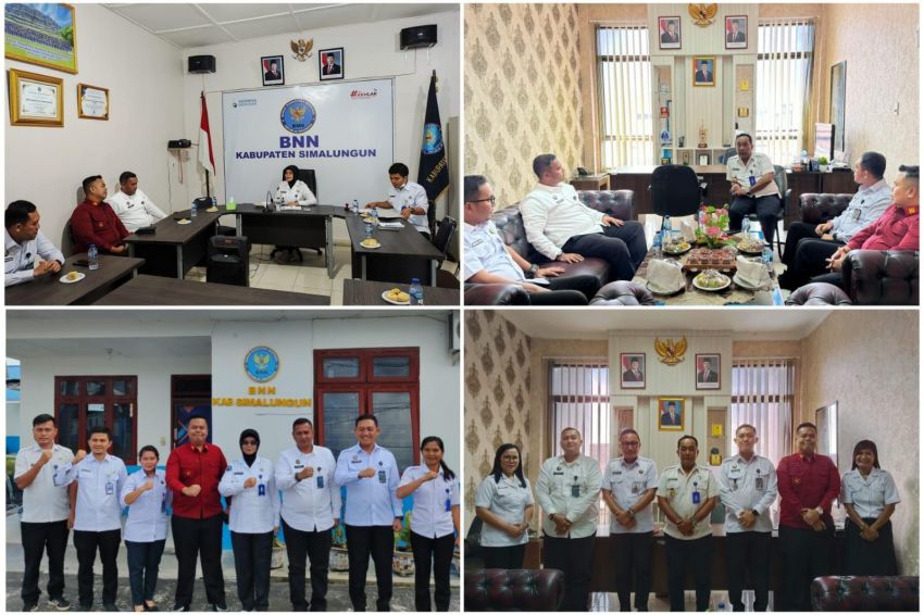Rutan Tarutung Kunket ke  BNN Simalungun dan  Pematangsiantar
