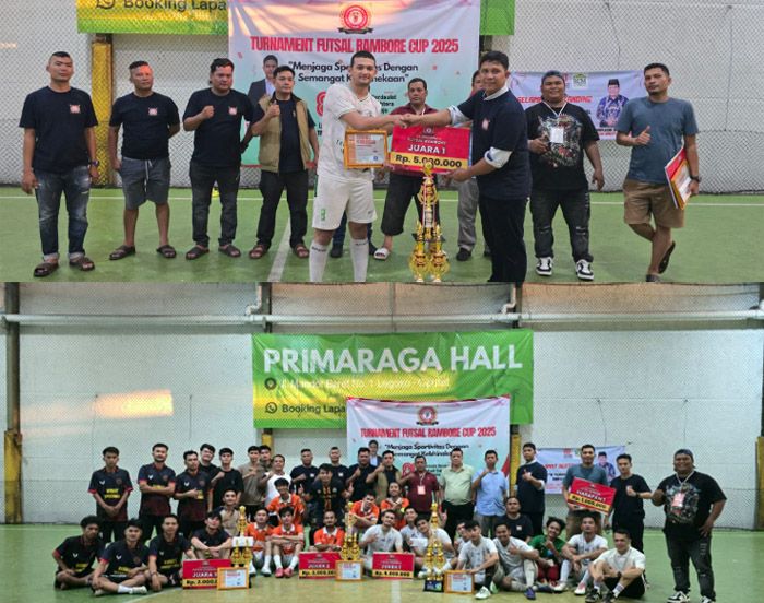 Meriahkan HUT ke-80 Kemerdekaan RI, Siantar Selection Juara 1 Turnamen Futsal Piala Rambore Cup 1 2025