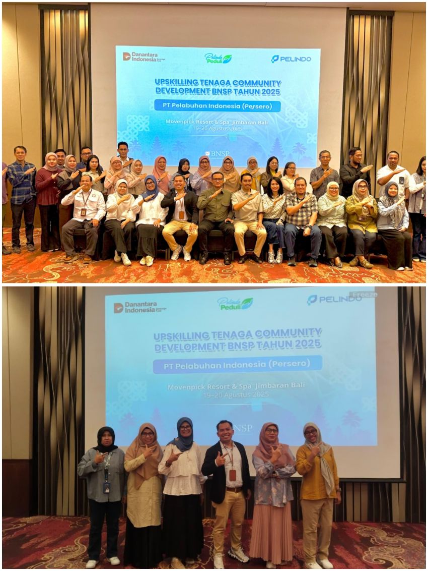 Pelindo Regional 1 Hadiri Pelatihan Upskilling Community Development Bersertifikasi BNSP