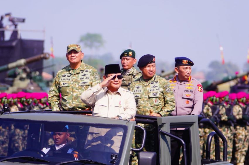 Panglima TNI Dampingi Presiden RI Prabowo Subianto, Gelar Pasukan Operasional dan Kehormatan Militer