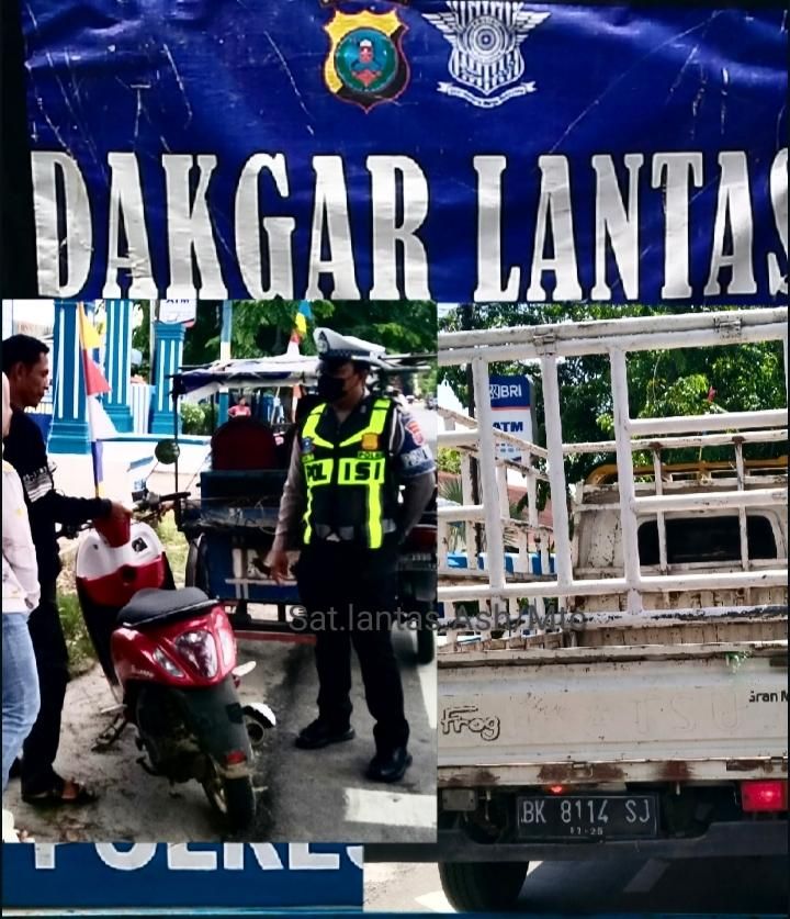 Sat.Lantas Polres Asahan Gelar Razia Rutin