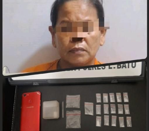 Edarkan Narkoba, Perempuan Paruh Baya Masuk Bui