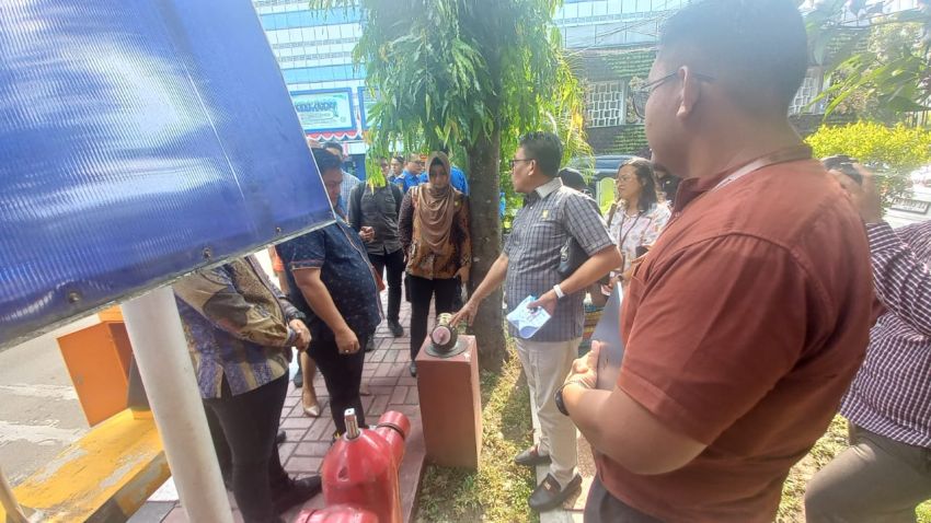 Pansus DPRD MedanTinjau Proteksi Kebakaran di Gedung Keuangan Negara