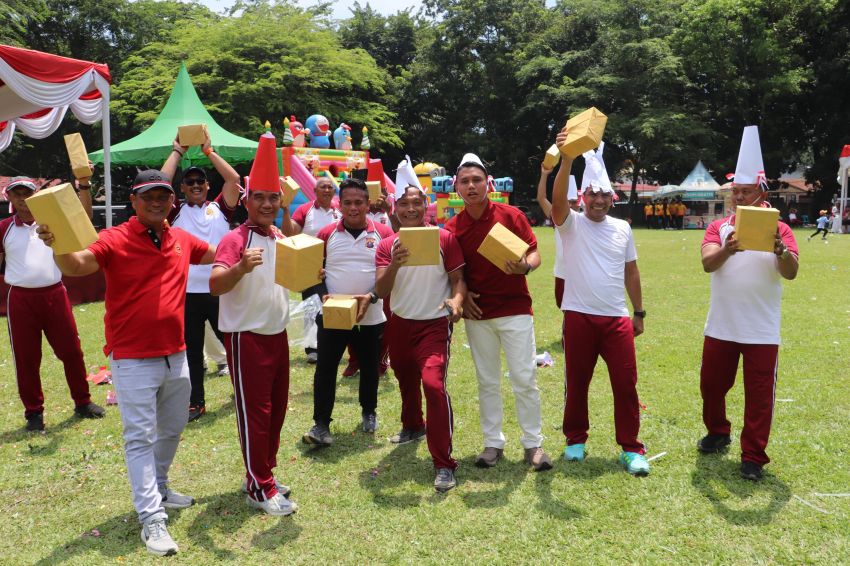 Polres Langkat Gelar Family Gathering Berbagai Perlombaan