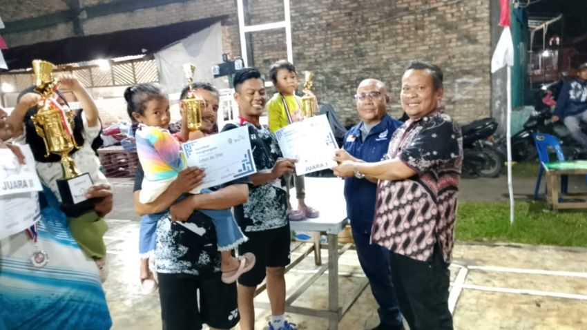 Turnamen Badminton Men&rsquo;s Doubles Open 2025 Desa Percut Meriahkan HUT RI ke-80