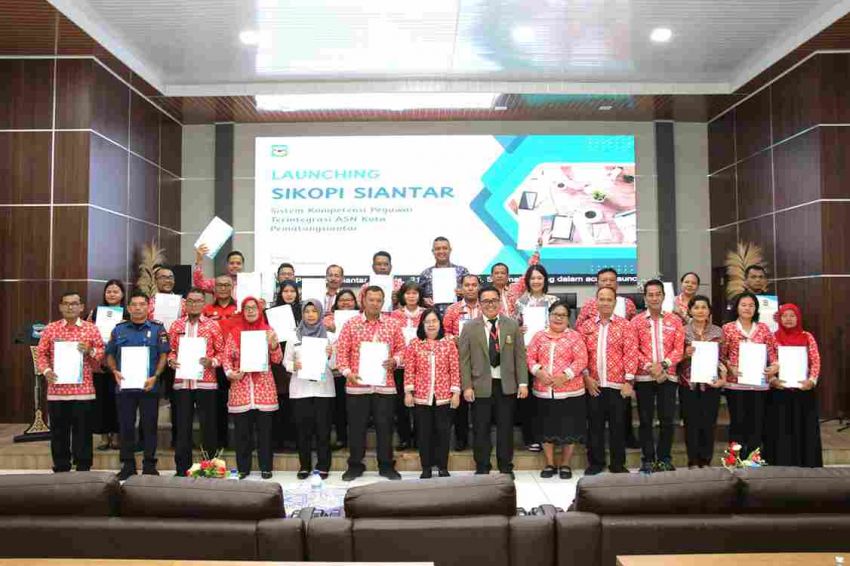 Pemko Siantar Melalui BKPSDM Launching Aplikasi SIKOPI SIANTAR