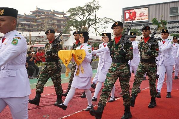 Khidmatnya Upacara HUT Ke-80 RI di Medan, Rico Waas Serukan Kemerdekaan Untuk Semua Masyarakat