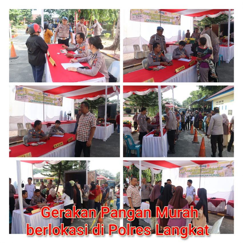 Gerakan Pangan Murah Polres Langkat
