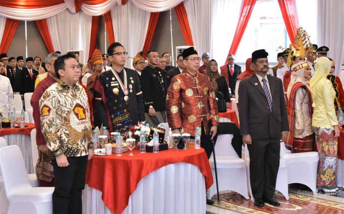 Ketua DPRD Medan Ikuti Nobar Upacara Detik-Detik Proklamasi di Rumah Dinas Walikota