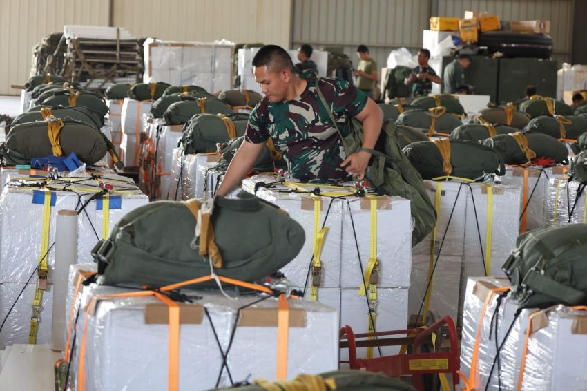 Satgas Garuda Merah Putih II, Airdrop Hari ke-5 Untuk Gaza