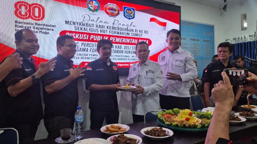 APDESI Percut Sei Tuan Rayakan Ulang Tahun Ke-4 Forwakum Sumut Secara Kejutan