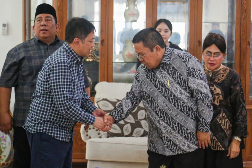 Wali Kota Wesly Silalahi Terima Kepala BPS Pusat Dr Sonny di Pematangsiantar