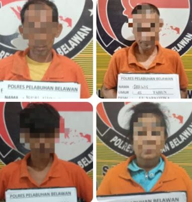 Polres Pelabuhan Belawan Grebek Sarang Narkoba di Martubung