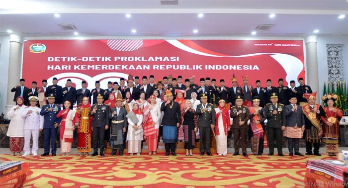 Bobby Nasution Bersama Forkopimda Ikuti Upacara Detik-detik Proklamasi di Istana Negara