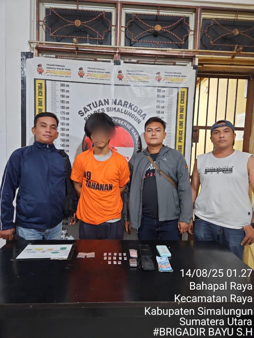 Sat Narkoba Polres Simalungun Bongkar Sindikat Sabu