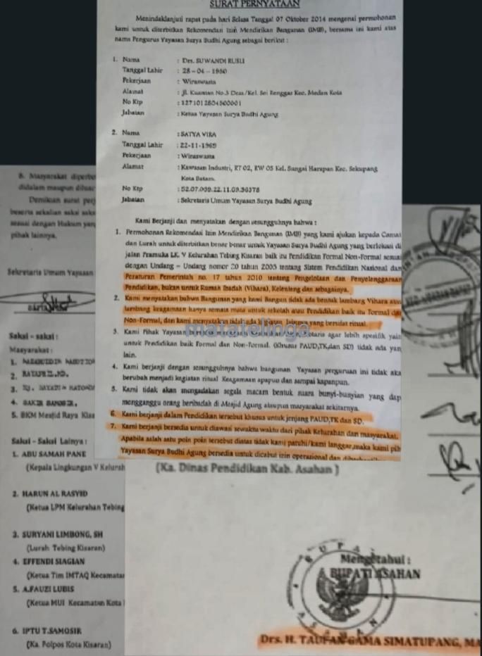 Ketua MUI Asahan Sepakat "Pagar Tembok Tutup Akses Jalan Umum Dibongkar  MATATELINGA, Asahan