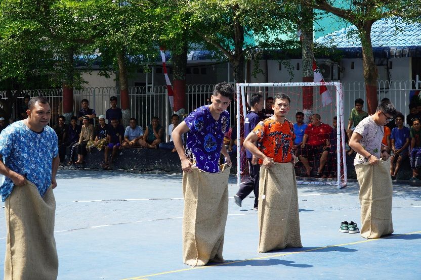 Rutan Kelas I Medan Gelar Pekan Olahraga dan Perlombaan HUT RI ke-80