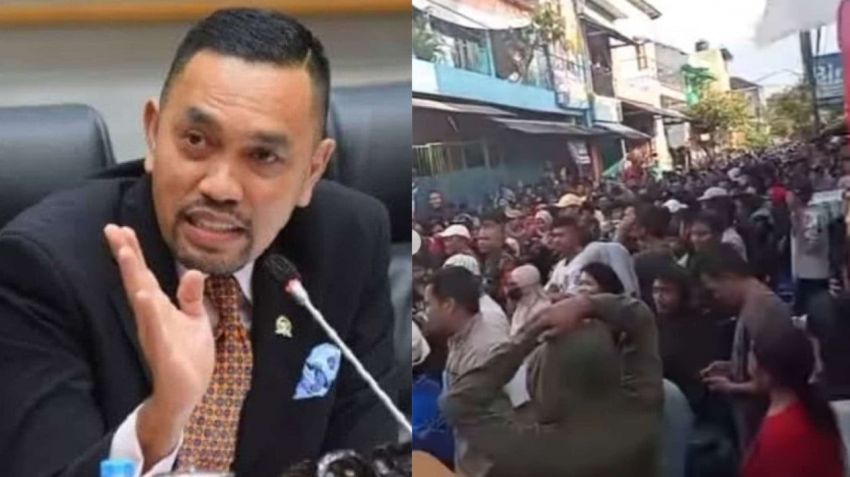 Baru Kunjungan ke Poldasu, Massa Rusak dan Jarah Rumah Anggota DPR RI Ahmad Sahroni