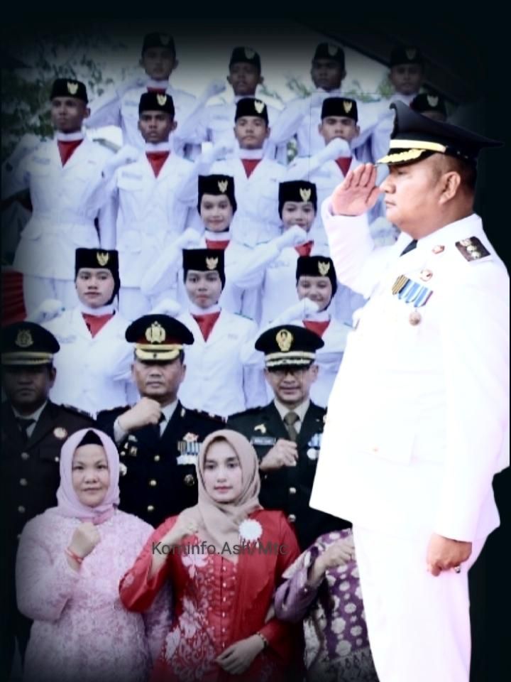 Upacara Penurunan Bendera Merah Putih HUT RI Ke 80 Dipimpin Wakil Bupati