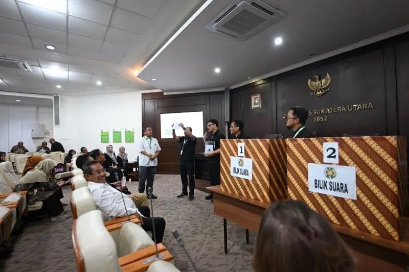 3 Calon Rektor USU 2026-2031 dengan Suara Terbanyak Resmi Terpilih