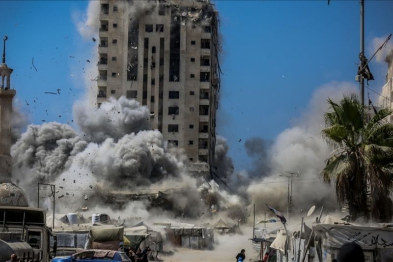 Tempat Penampungan Ratusan Warga Palestina Dibom Israel Lagi