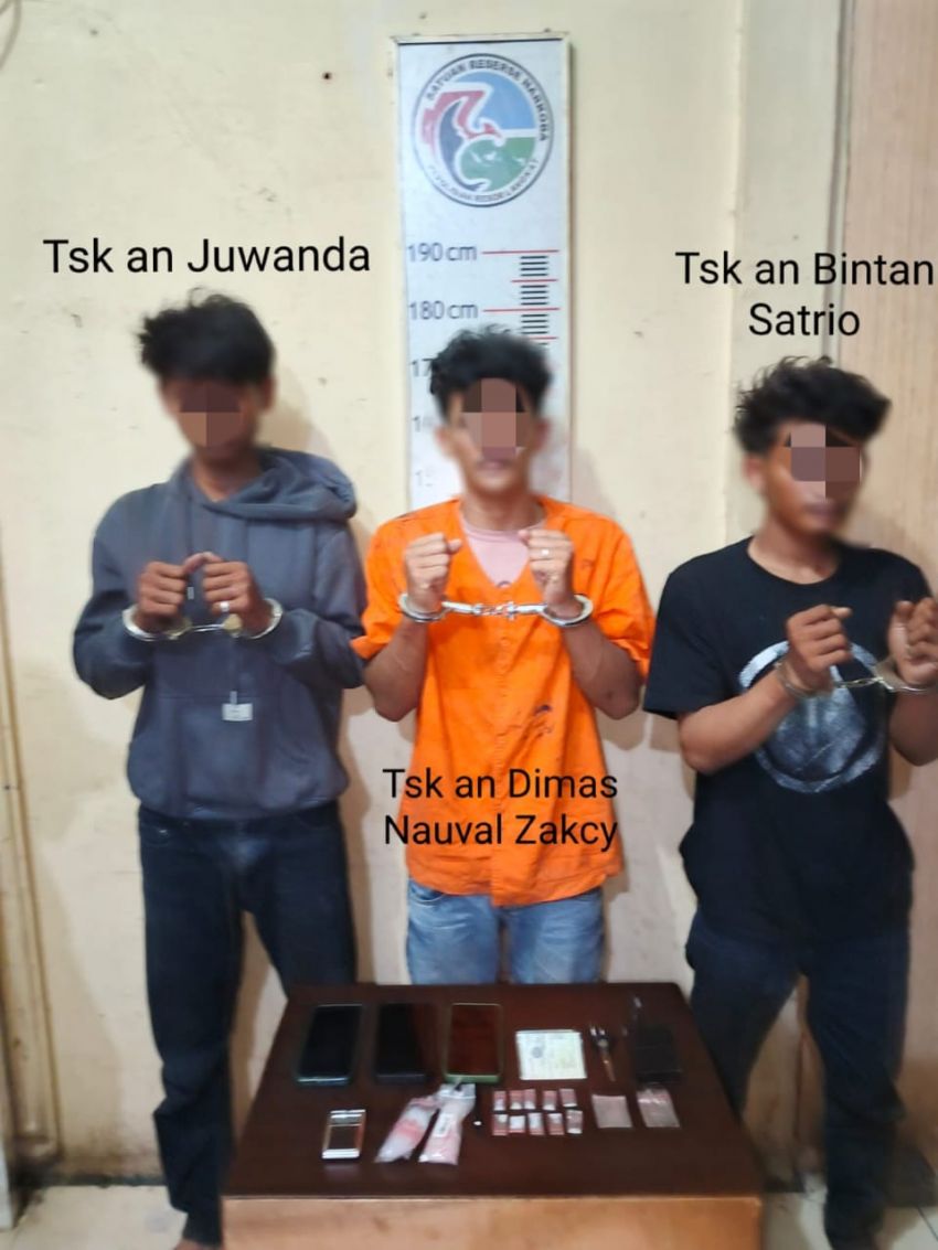 Dinihari Pelaku Narkoba Dicokok Polisi