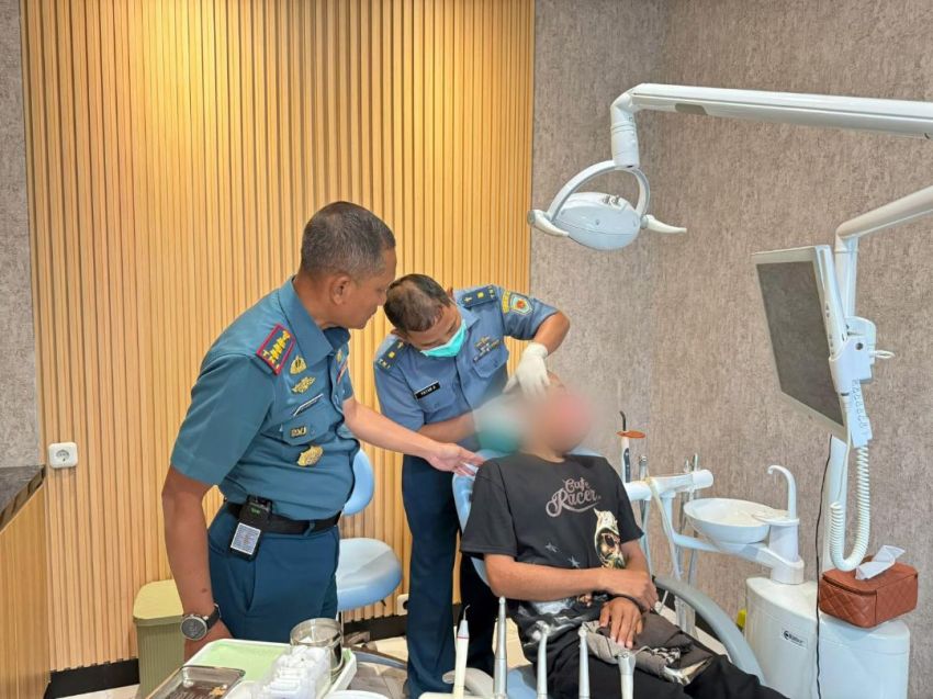 TNI Berhasil Tangani Operasi Tumor Rahang Warga Ngada NTT di RSAL Marinir Cilandak