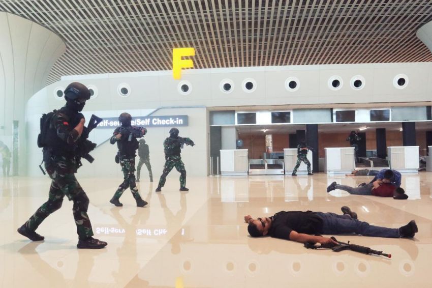Lanud Sultan Hasanuddin Dukung Penuh Latihan Penanggulangan Keadaan Darurat