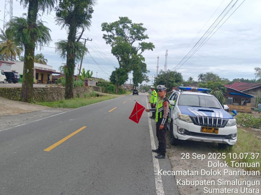 Satlantas Polres Simalungun Gencar Patroli Antisipasi Balap Liar dan Begal di Jalur Lintas Siantar-Parapat