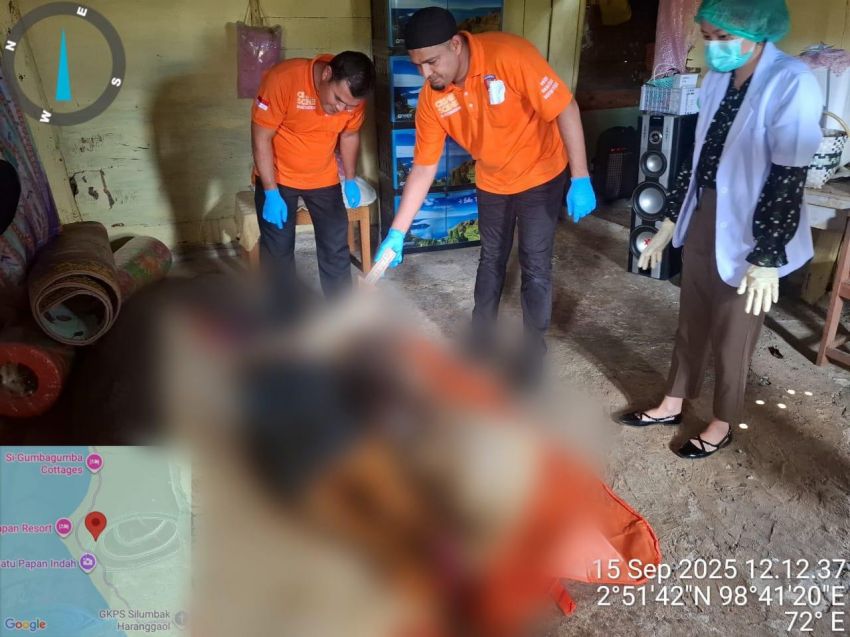 Tim Inafis Polres Simalungun Sigap Evakuasi Mayat Lansia yang Ditemukan Tujuh Hari Setelah Meninggal