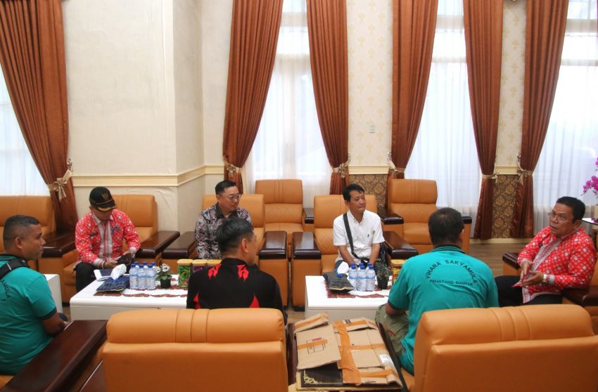Wesly Silalahi Terima Audiensi Panitia Pelaksana Pengurus Vihara Sakyamula