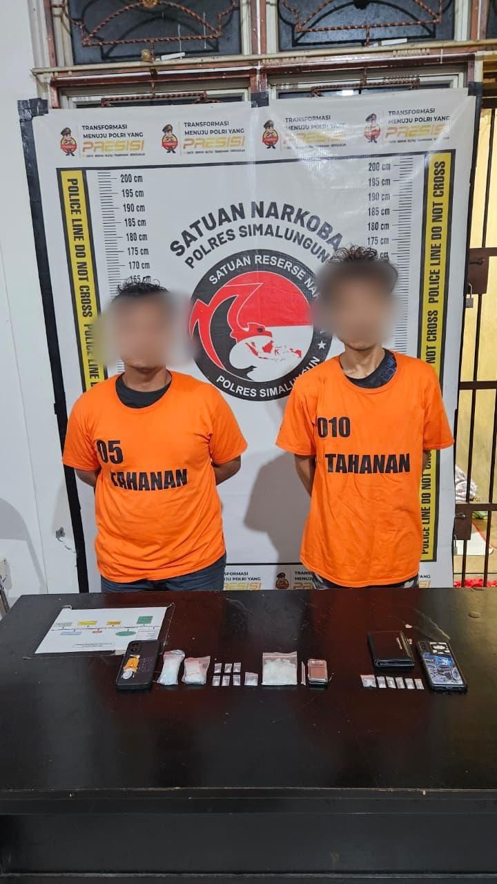 Sat Narkoba Polres Simalungun Bongkar Jaringan Bandar Sabu-sabu, Sita 35,25 Gram Barang Bukti