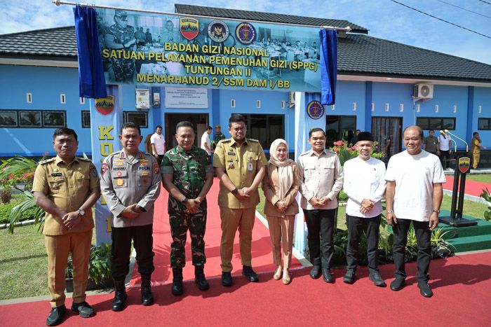 Peluncuran Dapur SPPG Menarhanud 2, Bobby Nasution Optimis Target 1.792 SPPG Bisa Tercapai
