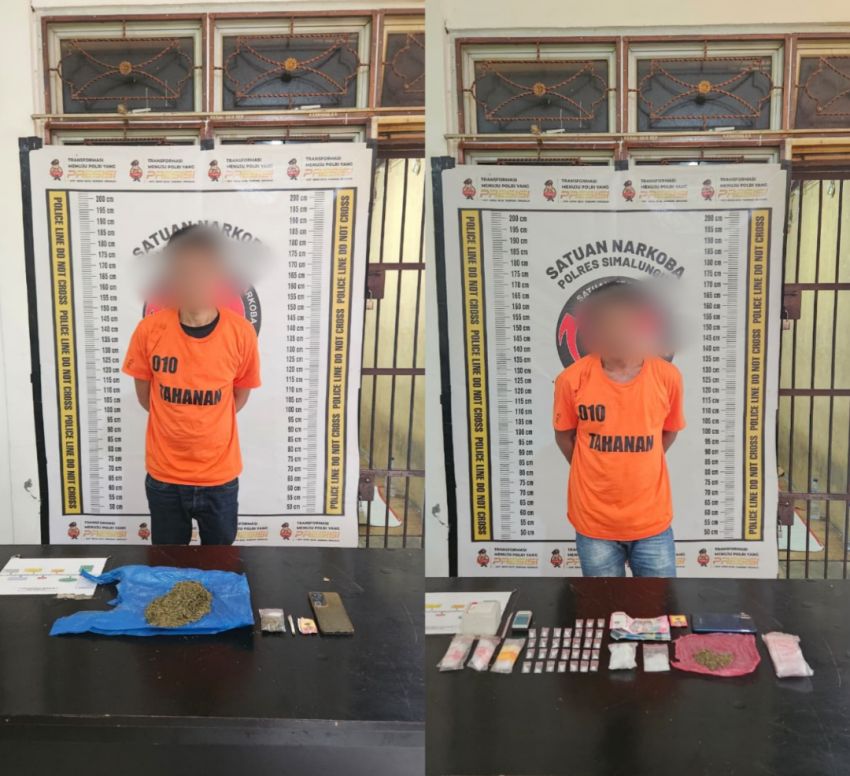 Satnarkoba Polres Simalungun Berhasil Bekuk Bandar Narkoba, Sita 159 Gram Sabu-Ganja