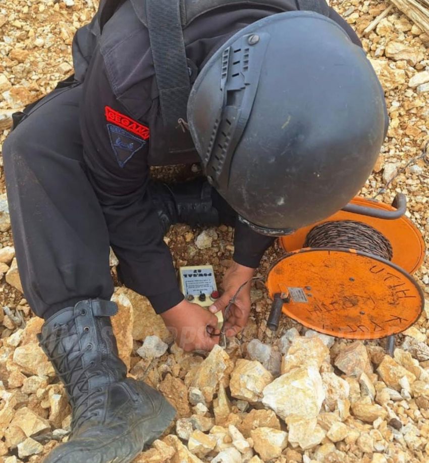 Brimob Sumut Amankan Mortir Militer di Tapanuli Selatan, Disposal Berjalan Lancar