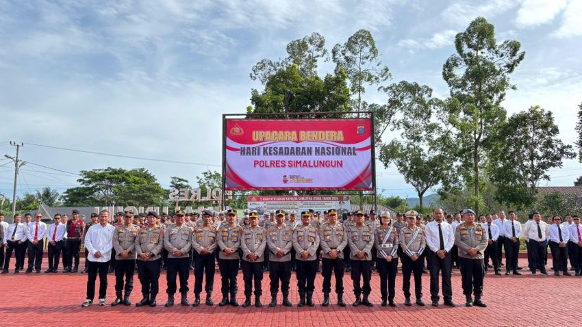 Wakapolres Simalungun Pimpin Upacara Hari Kesadaran Nasional, Tegas Soal Sanksi Narkoba