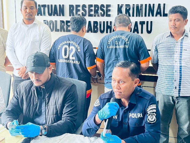 Polres Labuhanbatu Ungkap Kasus Pengeroyokan Wartawan Di Depan Kantor ACC Finance