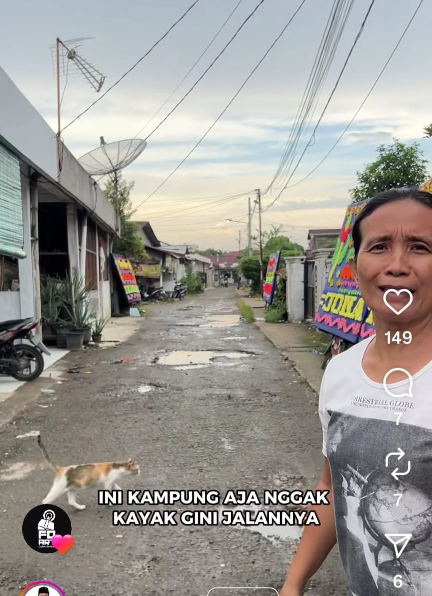 Warga Keluhkan Jalan  Berlobang di Harjosari I, Agus Setiawan Harap Dinas SDABMBK Segera Perbaiki