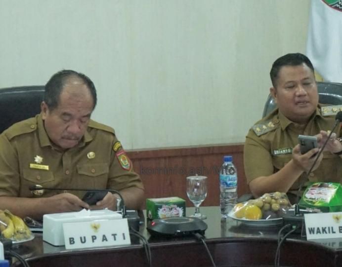 Rakor Bersama Forkopimda Digelar Secara Virtual