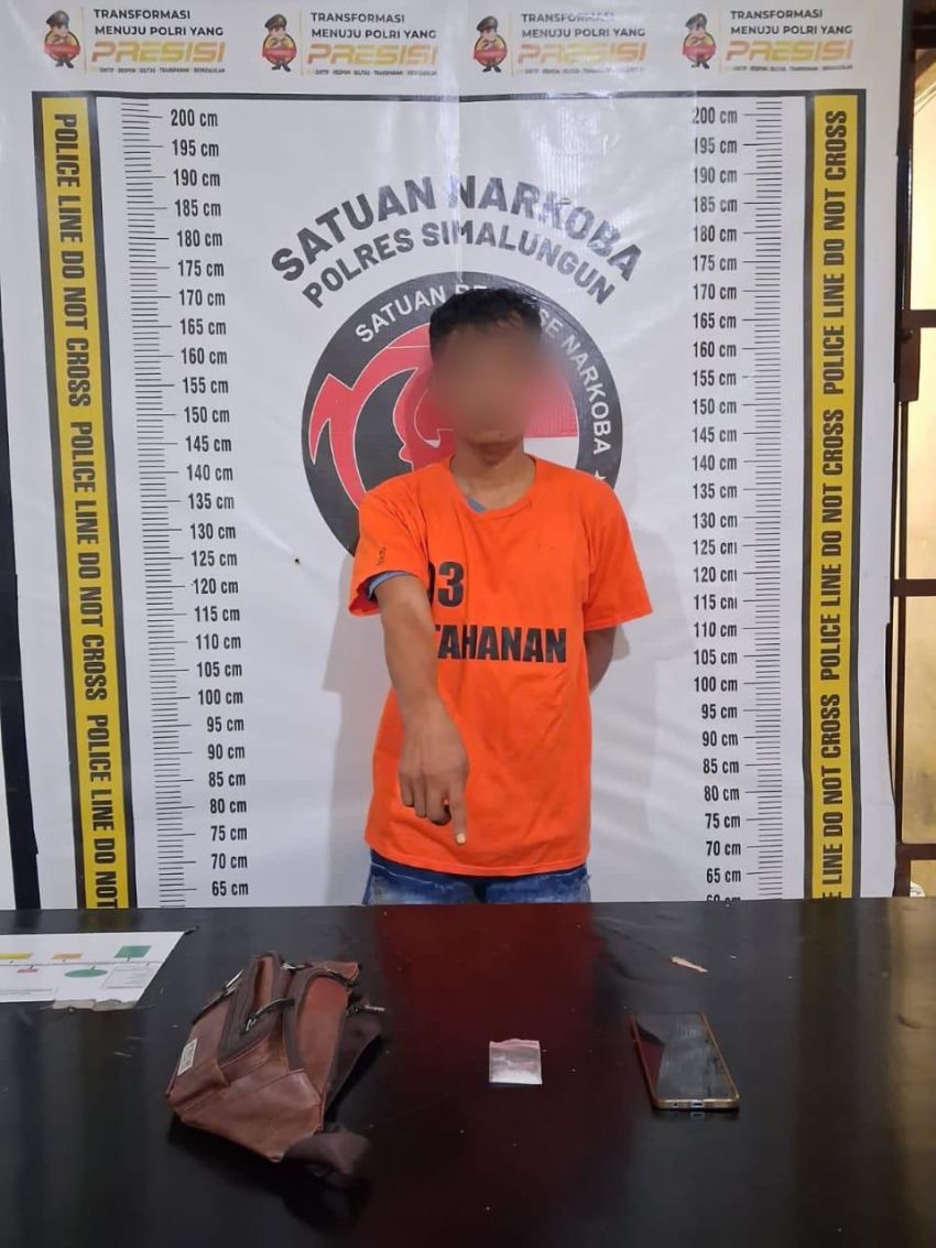 Sat Narkoba Polres Simalungun Bongkar Jaringan Sabu, Seorang Bandar Ditangkap