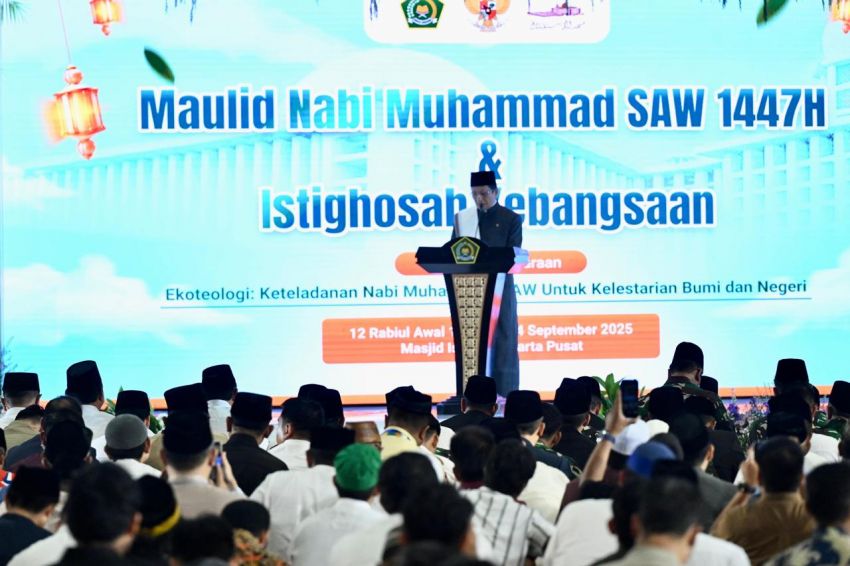 Panglima TNI Hadiri Peringatan Maulid Nabi Muhammad SAW 1447 H di Masjid Istiqlal
