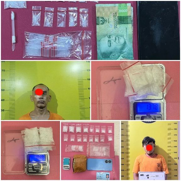 Polres Labusel Ungkap Kasus Narkotika di Sungai Kanan dan Kampung Rakyat