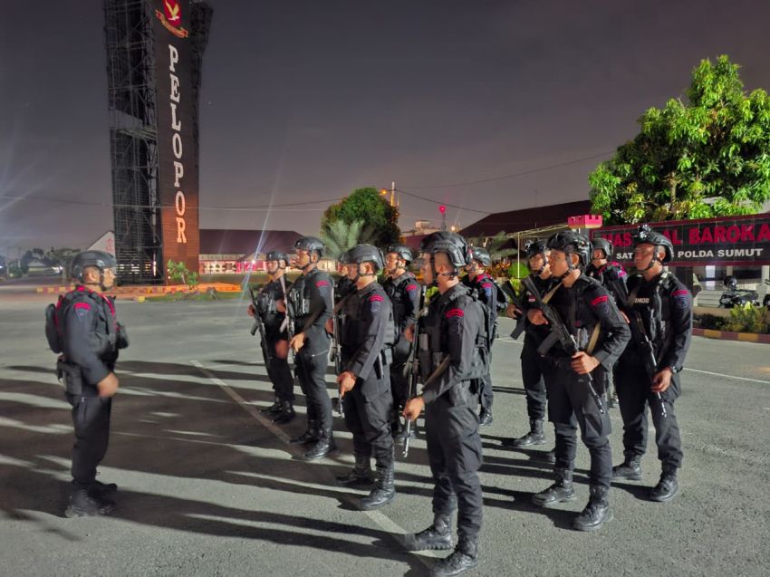 Brimob Sumut Gelar Patroli Skala Besar di Medan, Warga Rasakan Aman dan Nyaman