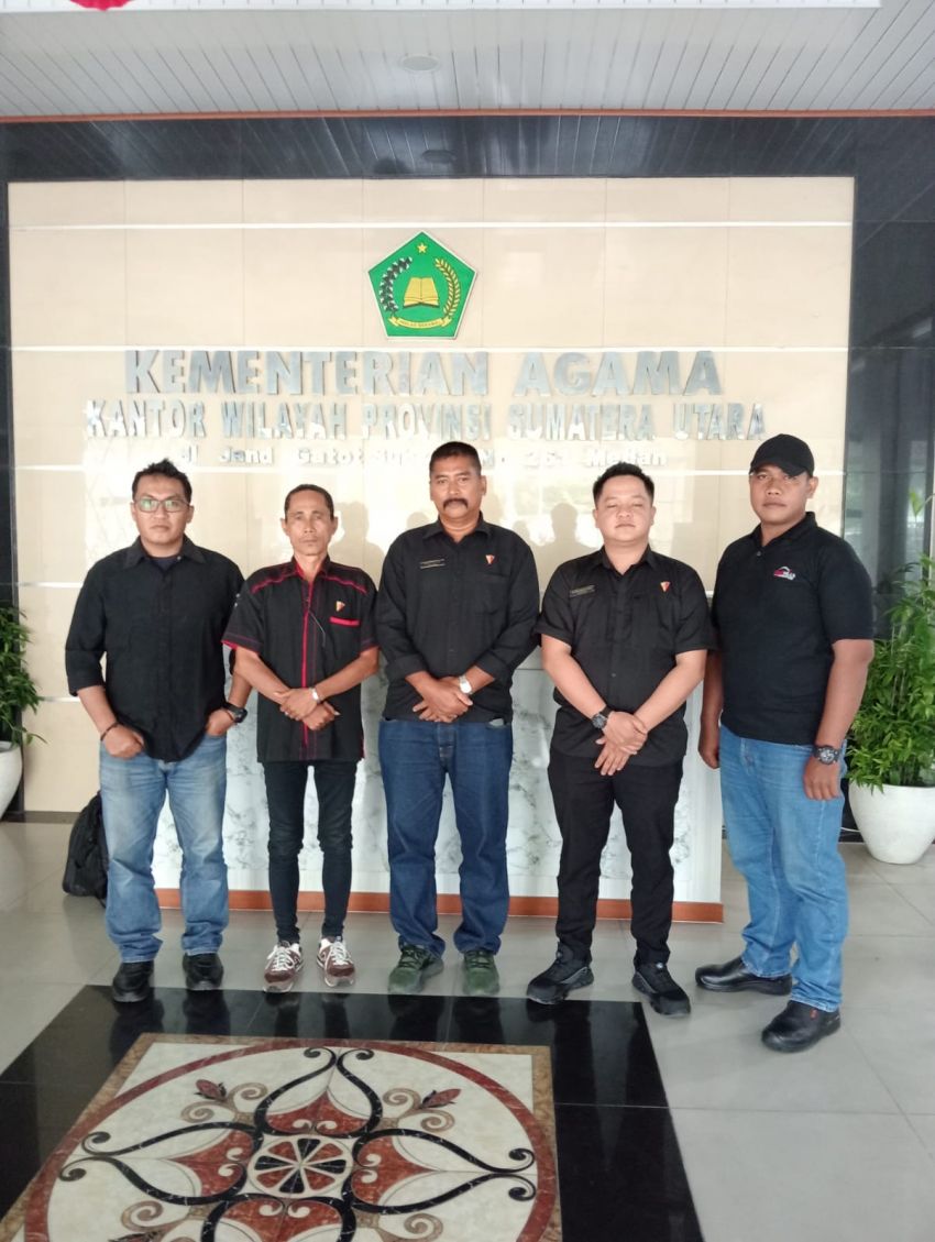 Kunjungan LSM Gempur ke Kantor Kementerian agama provinsi Sumatera Utara Medan perkuat Sinergi dan Kolaborasi