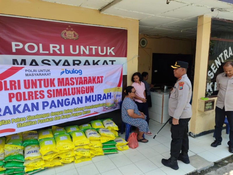 Polres Simalungun Gelar Gerakan Pangan Murah