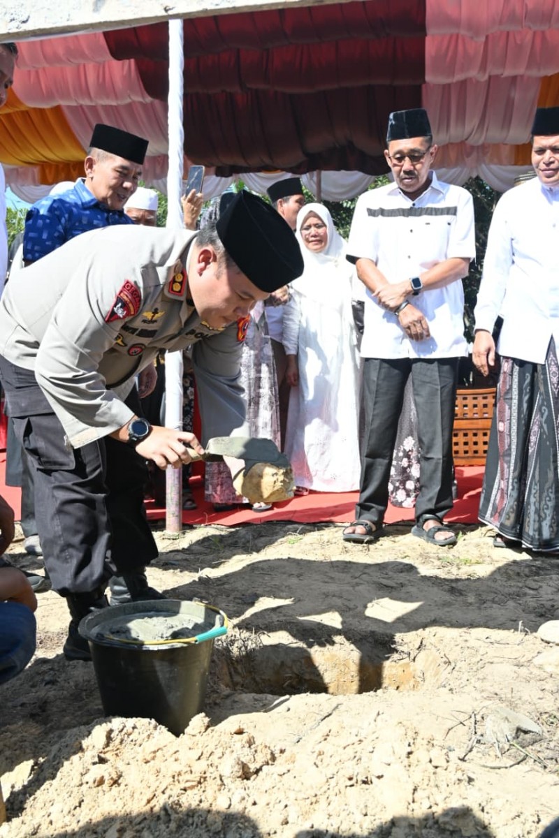 Kapolres Labusel Hadiri Peletakan Batu Pertama Pembangunan PT RSU Rohani Juwita Nasution