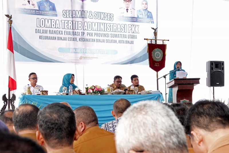 TP PKK Sumut Evaluasi Tahun 2025 di Binjai, Tekankan Pentingnya Tertib Administrasi