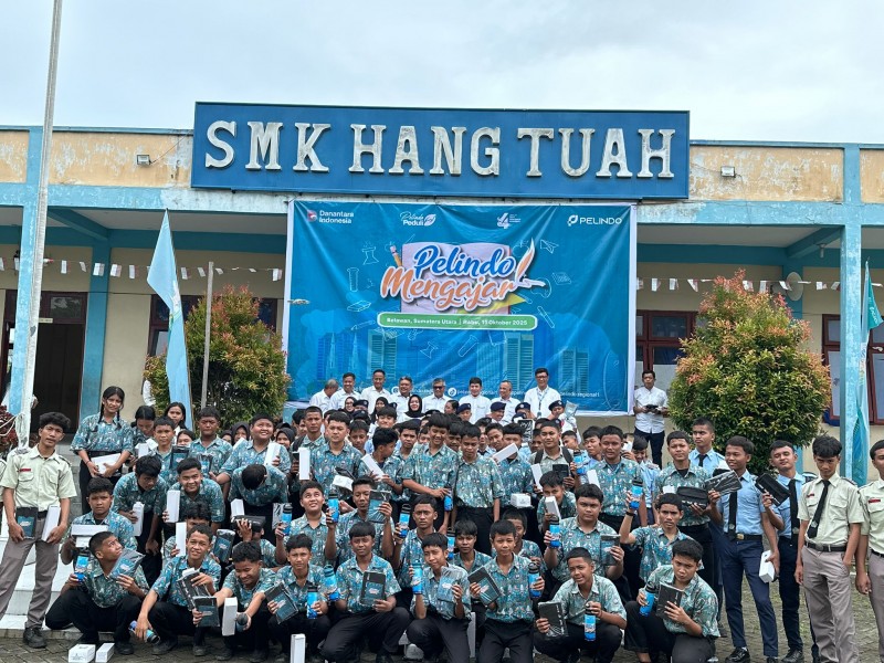 Pelindo Regional 1 Gelar Program &ldquo;Pelindo Mengajar&rdquo; di SMK Swasta Hang Tuah Belawan