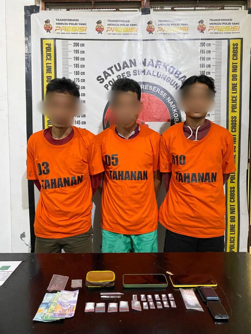 Asik Pesta Sabu, Tiga Pelaku Digerebek Polisi di Bandar Masilam